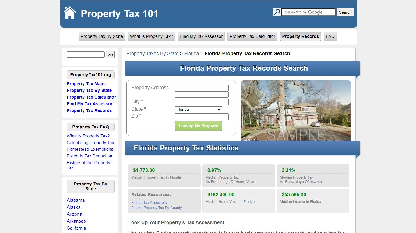 Florida Property Tax Records